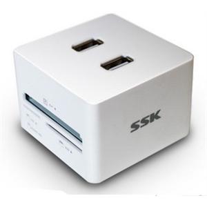 SSK飚王 水立方SHU015 多合一读卡器 USB集线器 USB供电