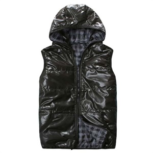 SIVI MOGN 2012春季新品 连帽修身 两面穿 男士背心NL20383