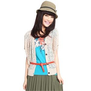 茵佳妮 夏 新品 女装 夏日风情派 针织镂空外套 5122-1320339