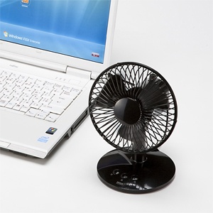 【品牌直供】日本 SANWA USB-TOY56BK 摇摇USB风扇