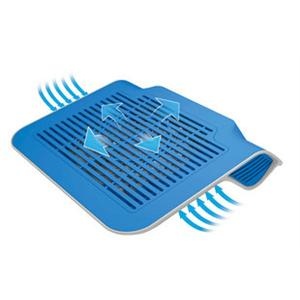 九州风神 N3000 冰蓝笔记本散热垫/散热器/优化风道设计