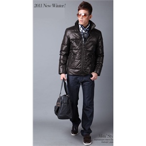 VCAVNO威卡维诺2011漆黑修身短款带帽羽绒服GY11001
