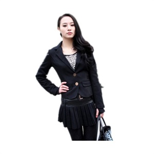 Paydaily女装 2011年秋冬装新品时尚翻领纽扣休闲西服08160211