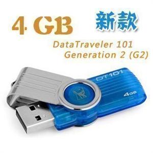 金士顿 DT101 G2 4GB U盘 优盘 2代金属旋转 4gu盘 优盘 新款
