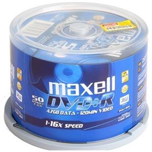 麦克赛尔（Maxell）DVD+R 8速 4.7G 台产 桶装50片 刻录盘