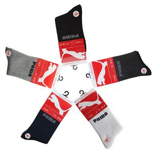 PUMA/彪马 正品 男士运动袜休闲袜 短筒袜精棉梳袜 六双装 P11018