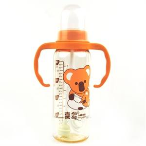 喜多一般口径直筒吸管手把PES奶瓶L 240ML
