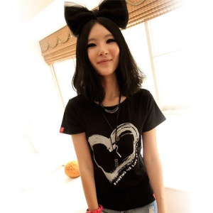 Hodoo 涂涂爱 韩版女款纯棉短袖T恤(两色可选) TS1103