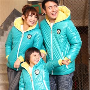 SMY 秋冬情侣装 亲子装 家庭装 加厚连帽棉服 H1072