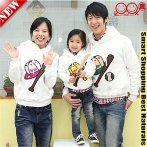 QQTOM 亲子装情侣装 加厚带帽卫衣家居外套QQD713