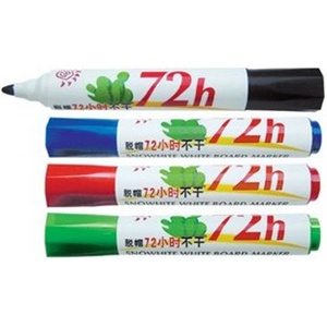白雪白板笔 进口白板笔 脱帽72小时不干白板笔