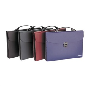 得力文具 办公用品 5557 软手把式风琴包 【规格】A4.12Pockets
