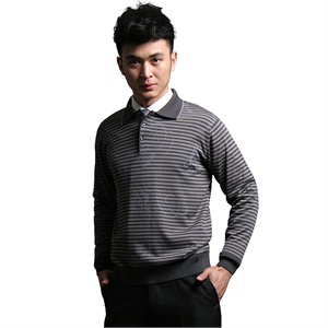 【品牌直供】V3 MAN 经典横纹印花羊毛毛衣