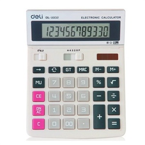 得力文具 办公用品 1602 计算器 12位计算器