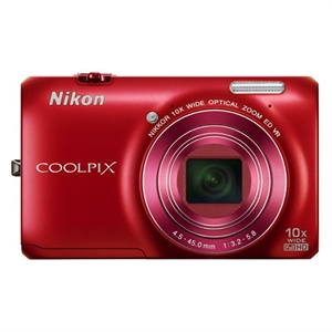 【当当自营】 Nikon尼康 COOLPIX S6300 便携数码相机 红色（1602万像素 2.7寸屏 10倍光变）