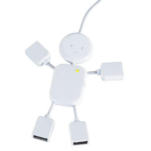 雨辰USB2.0 小超人（数据线）HUB(不带电源） 造型可爱 销售疯狂