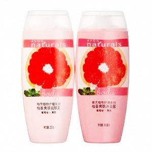 AVON雅芳 柚香爽肤套装（沐浴露200ml+润肤乳200g）
