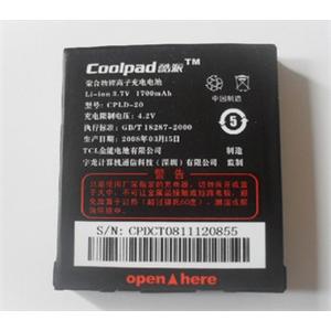 酷派 CPLD-20 cpld20 7360 8360 原装电池 原装电板 1700毫安