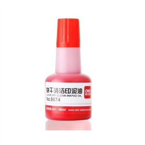 得力文具 型号：9874 印油 【规格】40ml