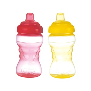 努比Nuby295ml防漏易握水杯（颜色随机）