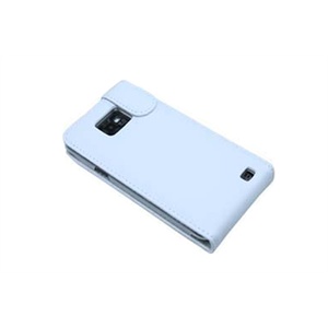 三星 i9100真皮皮套i9100手机套保护套手包真皮世家新款(白色)