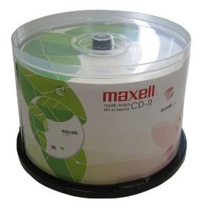 麦克赛尔（Maxell）CD-R 48速 700M 花叶 系列 桶装50片 刻录盘