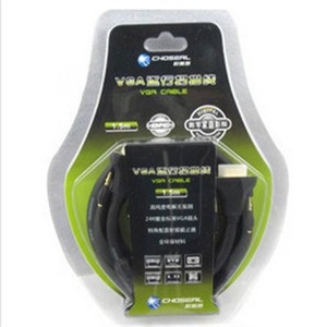 Choseal/秋叶原 CH0514 VGA线 公转母 针对孔 vga延长线 1.5米