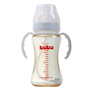 bobo 乐儿宝 BP348高级塑料自动宽口奶瓶（PPSU）（250毫升-快流量）