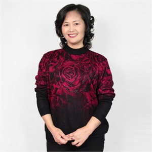 臻衣阁 中老年女装女士服装羊绒羊毛中高领毛衣 JS- 澳洋鑫鹿