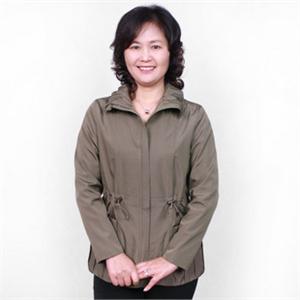 楼尚楼 韩版中老年拉链翻领修身休闲外套 ylfn 拉链两用衫