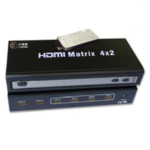 科唯奇 HDMI矩阵器 四进二出4入2出 切换器/分配器 4乘2 1.3b版