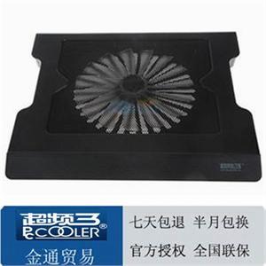 超频三PCcooler黑马笔记本散热器（黑色）低噪音 大风量 超舒适！