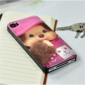 韩国Rabito 苹果iPhone 4 手机壳 兔子耳朵毛球尾巴硅胶套 灰色