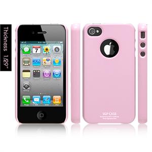 韩国SGP Ultra Thin Pastel iPhone 4 超薄 冰激凌彩壳 樱粉