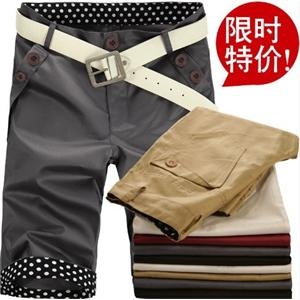 2012男装新款 男士韩版休闲短裤 修身中裤 男裤子1211-K13