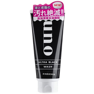 shiseido资生堂 吾诺黑炭强力劲爽洁面膏  130g