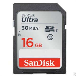 SanDisk闪迪 Ultra SDHC SD卡16G 高速相机卡 Class10 30M/秒200X