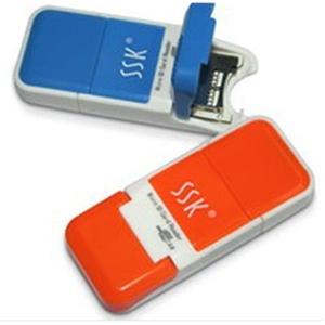 飚王（ssk）风云系列 TF卡读卡器（风云MICRO SD ）橙色