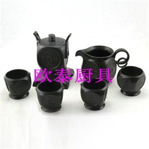 龙德堂陶艺茶具TP020招财进宝
