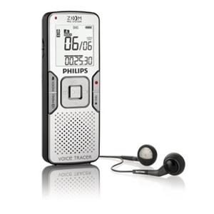 飞利浦(PHILIPS) LFH0865 原装进口数码录音笔 银色阴影/ 黑色
