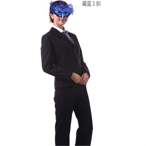 新款 女士西服套装 女式工作服 藏蓝色 黑色 西服 修身西服