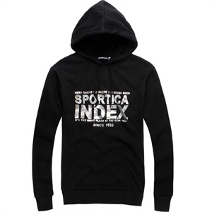 【品牌直供】SPORTICA斯波帝卡 2011秋冬男士连帽长袖卫衣11172453黑