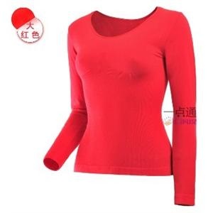 蓝色妖姬 精梳棉小蕾丝花边无缝美体内衣套装YJ0014 保暖内衣专柜