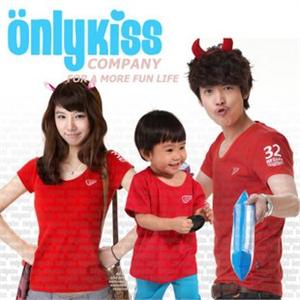 Onlykiss 夏季 经典短袖圆领亲子装 OKX-581