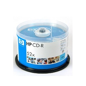 HPcd刻录光盘 HP标准蓝面CD-R 50片装