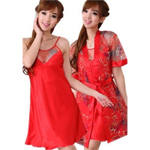靓舒帛 2011秋冬装 女士珊瑚绒印花家居服套装 2129