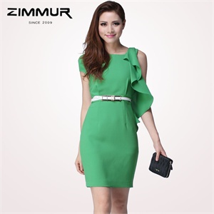 ZIMMUR2012 夏装 春装 无袖修身 连衣裙 Z12XQH501G0 显瘦