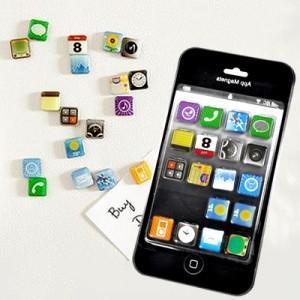 创意时尚iphone 软件冰箱贴 磁吸贴 U97
