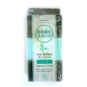 【日本进口】餐具专用百洁布（3个装）2831