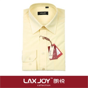 朗悦 商务休闲系列男士黄色休闲衬衫 CityPlus-出品